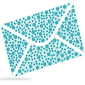 Email Envelope illustration islolated on white background.